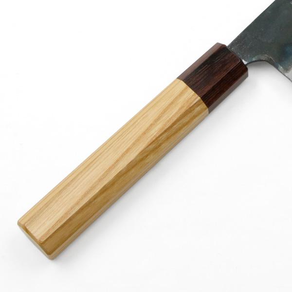 元兼 牛刀 両刃 240mm 切付型 青紙1号 割込み 黒打ち仕上げ 切付 包丁