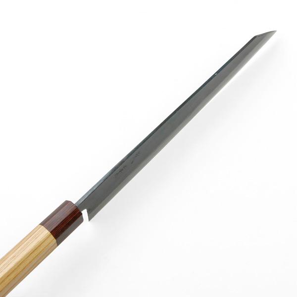 元兼 牛刀 両刃 240mm 切付型 青紙1号 割込み 黒打ち仕上げ 切付 包丁