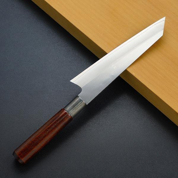 三寿ゞ作 和牛刀 両刃 180mm 切付型 V金10号 ステンレス割込み 真鍮口