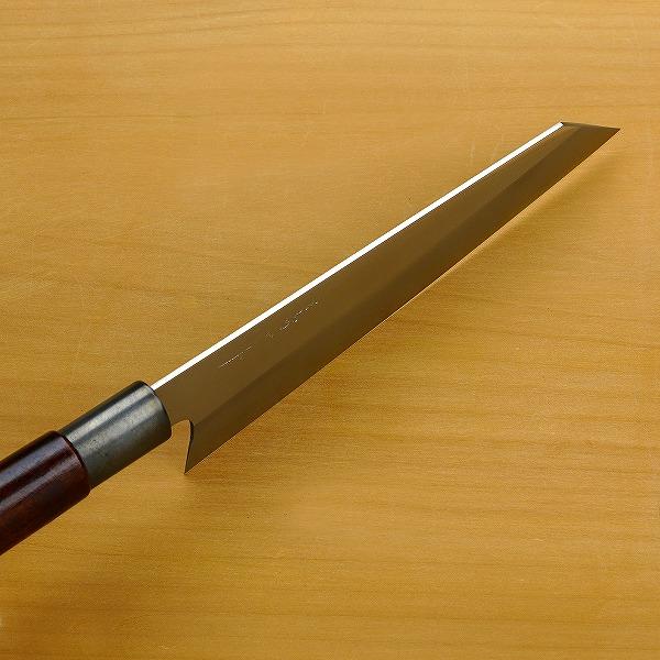 三寿ゞ作 和牛刀 両刃 180mm 切付型 V金10号 ステンレス割込み 真鍮口