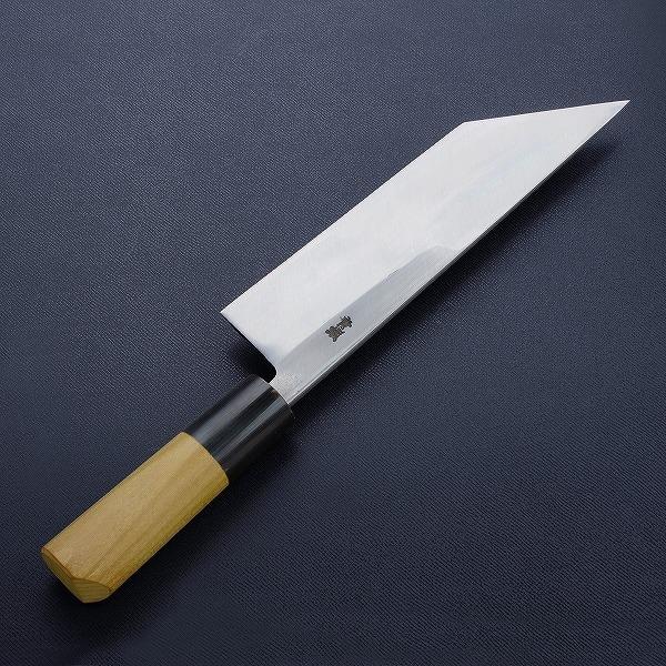 東周作 鰻裂き包丁 片刃 180mm 江戸裂き 関東型 青紙2号 付け鋼 磨き