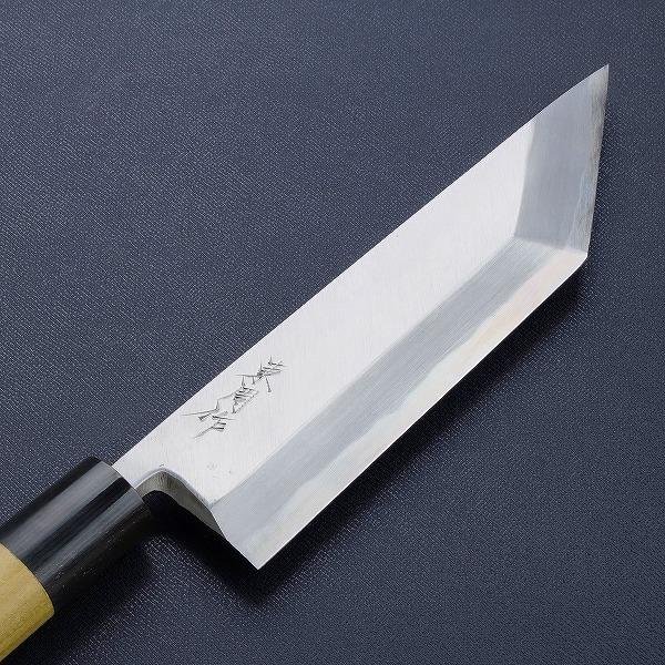 東周作 鰻裂き包丁 片刃 180mm 江戸裂き 関東型 青紙2号 付け鋼 磨き
