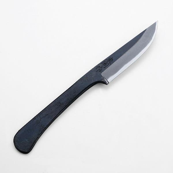 名入れ無料 東周作 共柄剣鉈 100mm 青紙2号 割込み 黒打ち仕上げ 土佐 