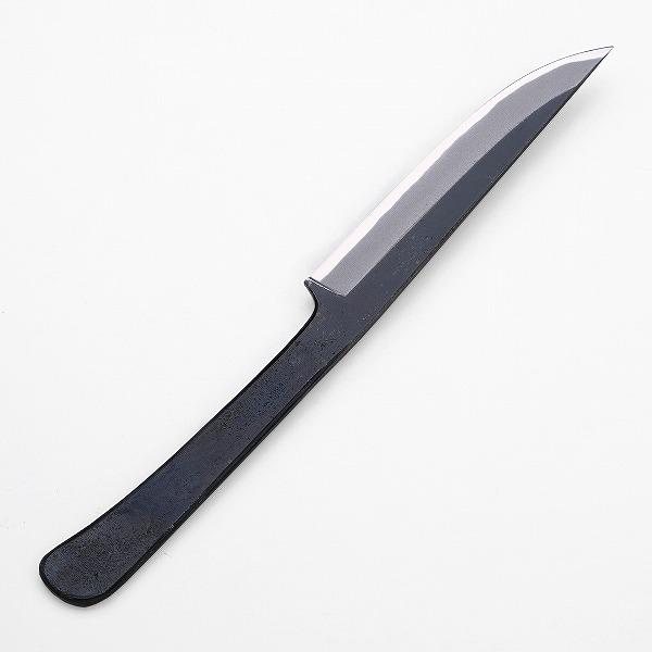 名入れ無料 東周作 共柄剣鉈 130mm 青紙2号 割込み 黒打ち仕上げ