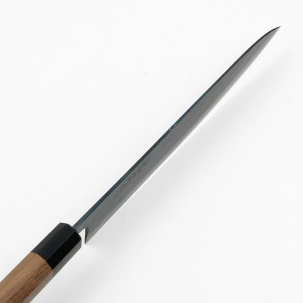 東周作 和牛刀 210mm 両刃 青紙1号 割込み 黒打ち仕上げ ウォルナット
