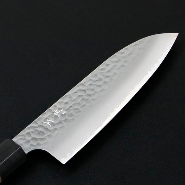 宏之作 和三徳包丁 170mm 両刃 粉末ハイス HAP40鋼 割込み ステンレス