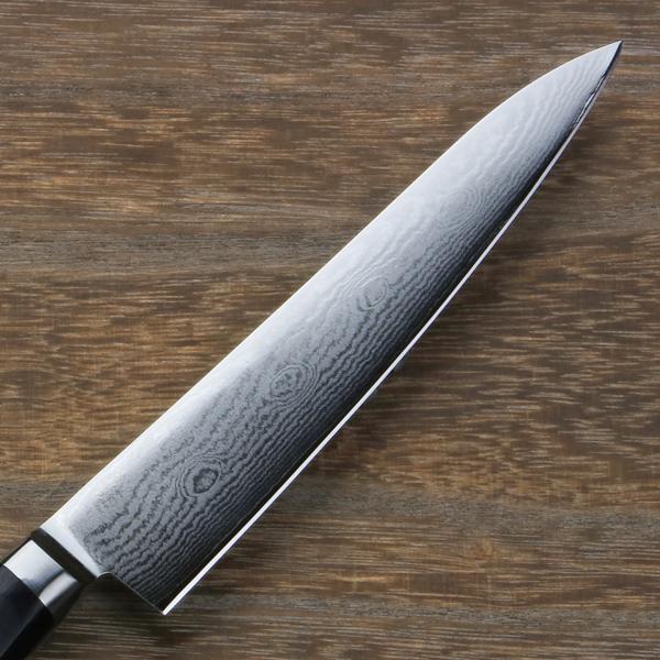 名入れ無料 ペティナイフ 両刃 150mm V金10号 ステンレス ダマスカス