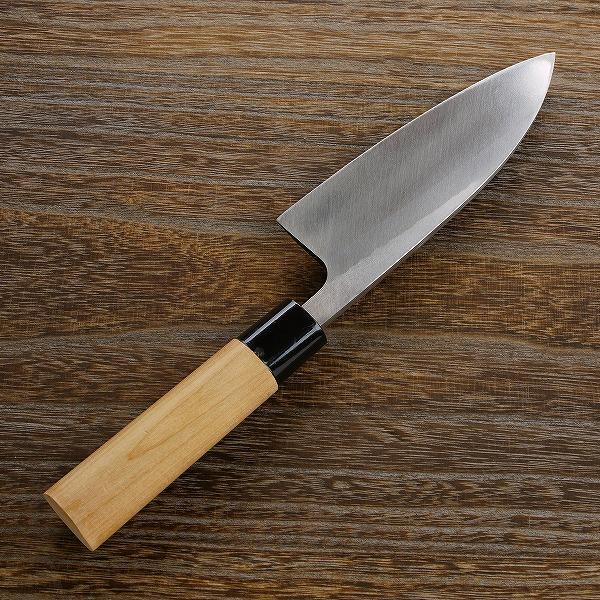 名入れ無料 出刃包丁 片刃 150mm 銀三ステンレス 桜柄 一般家庭用 日本