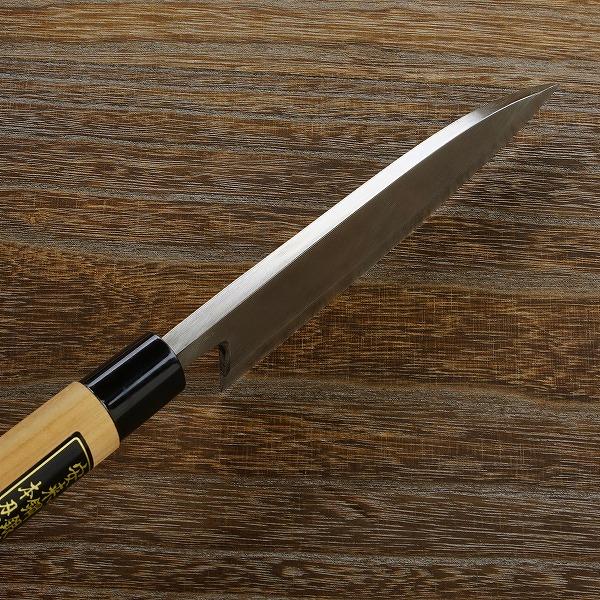 名入れ無料 出刃包丁 片刃 165mm 銀三ステンレス 桜柄 一般家庭用 日本