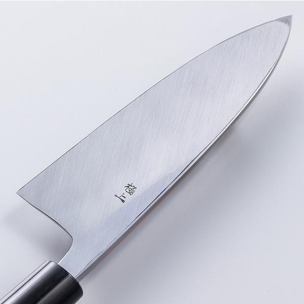 吉兼 出刃包丁 150mm 片刃右 出刃包丁 150mm 片刃 右手用 ハガネ カスミ 堺源吉作 ダイキチ