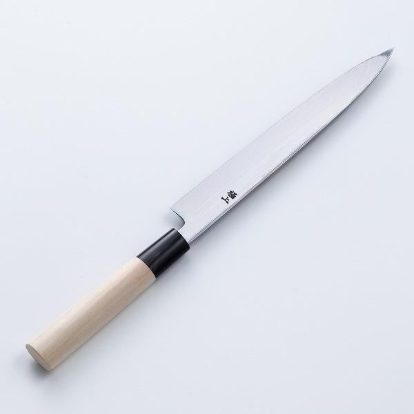 堺元兼 刺身包丁 柳刃包丁 210mm 白紙2号 刃金つけ 水牛柄 木鞘 堺元兼 刺身包丁 柳刃包丁 210mm 白紙2号 刃金つけ 水牛柄 木鞘