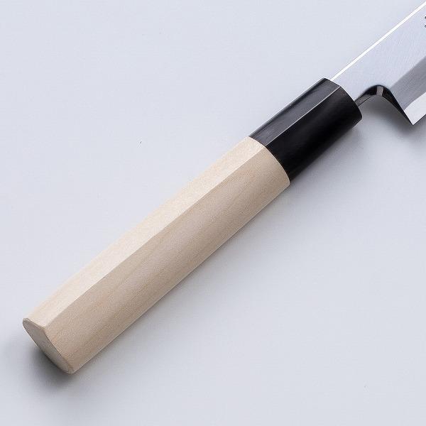 堺元兼 刺身包丁 柳刃包丁 210mm 白紙2号 刃金つけ 水牛柄 木鞘 堺元兼 刺身包丁 柳刃包丁 210mm 白紙2号 刃金つけ 水牛柄 木鞘