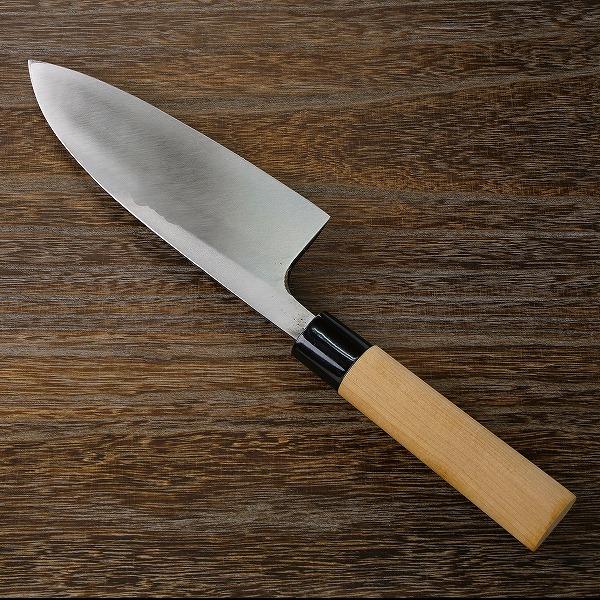 名入れ無料 出刃包丁 片刃 180mm 銀三ステンレス 桜柄 左利き用 一般