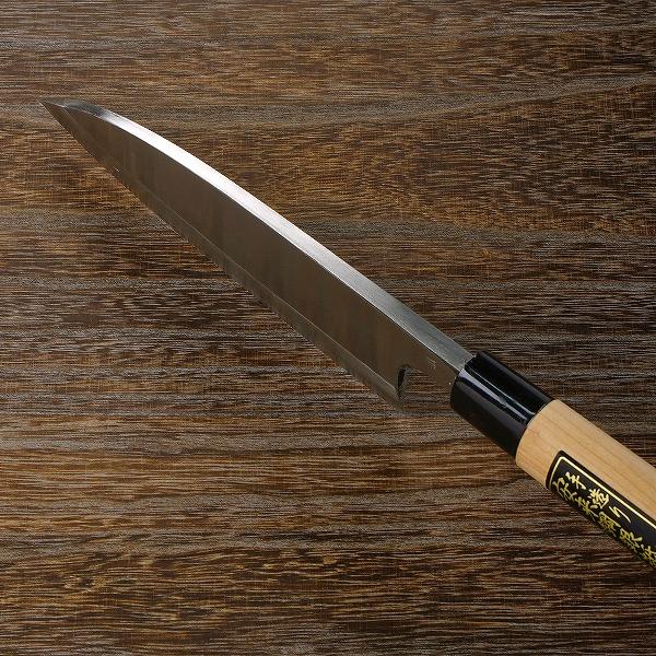 名入れ無料 出刃包丁 片刃 180mm 銀三ステンレス 桜柄 左利き用 一般
