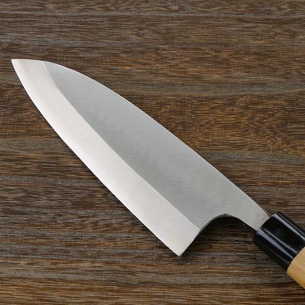 名入れ無料 出刃包丁 片刃 180mm 銀三ステンレス 桜柄 左利き用 一般