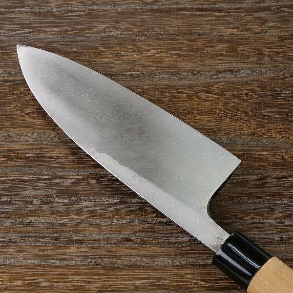 名入れ無料 出刃包丁 片刃 180mm 銀三ステンレス 桜柄 左利き用 一般