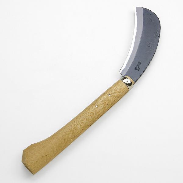 青銅入り 両刃 鉈 玉日本 桜鞘入鉈 210mm 青二鋼 両刃 細巾 頑強柄付 | 澤数馬