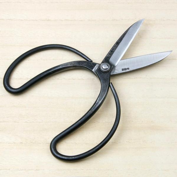 佐保 佐助型 大久保鋏 3寸5分刃 青紙鋼 総手造り鍛造品 カシメ止め
