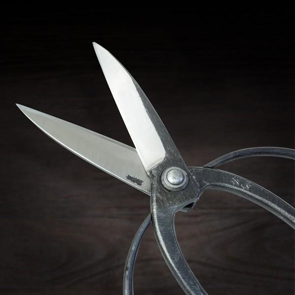 佐保 植木鋏 2寸8分刃 白紙鋼 左利き用 カシメ止め 総手造り鍛造品