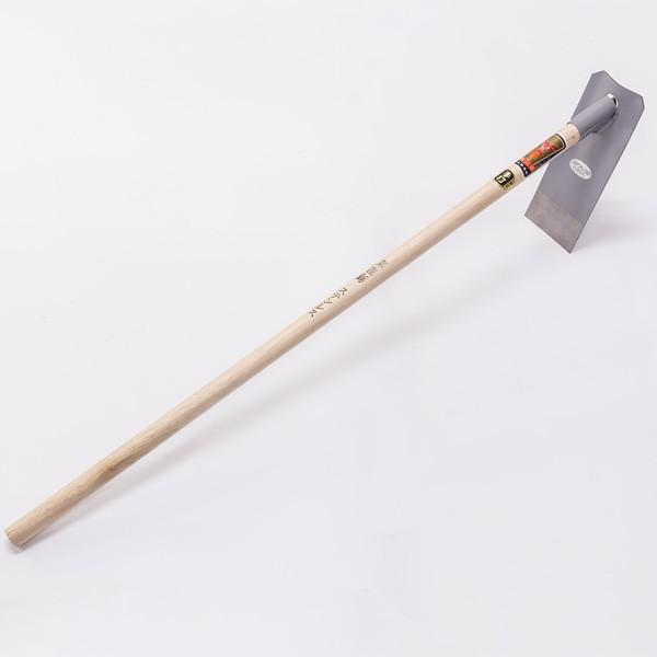 平鍬 ステン 中型 菜園鍬 1050mm 日本製 雄鹿 椎柄付 50度