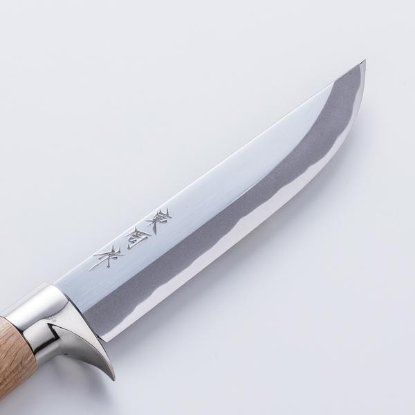 東周作 狩猟用 剣鉈 5寸 150mm 青紙鋼 磨き仕上げ 鞘付き 本職 東周作 狩猟用 剣鉈 5寸 150mm 青紙鋼 磨き仕上げ 鞘付き 本職