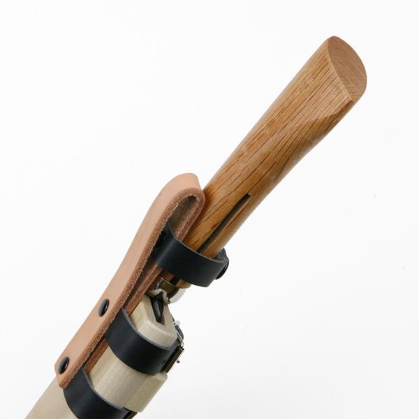 東周作 竹割鉈 両刃120mm 青紙鋼 鞘付き : ほんまもん ヤフーショップ