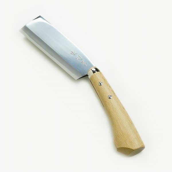 東周作 極上 腰鉈 片刃165mm 左利き用 青紙鋼 鞘付き 本職向け 営林署