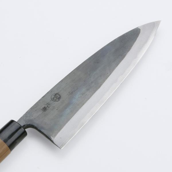 酔心四寸出刃　青二鋼　平鏡面　本刃付け済 酔心四寸出刃 青二鋼 平鏡面 本刃付け済 - メルカリ