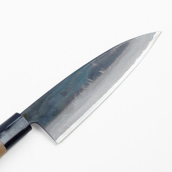 舟行包丁 150mm 両刃 鍛造 黒打 元兼 青紙鋼 日本製 : ほんまもん