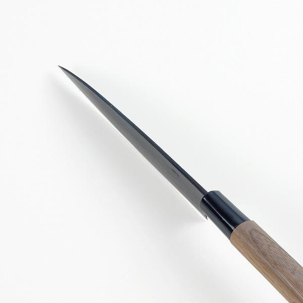 舟行包丁 150mm 両刃 鍛造 黒打 元兼 青紙鋼 日本製 : ほんまもん