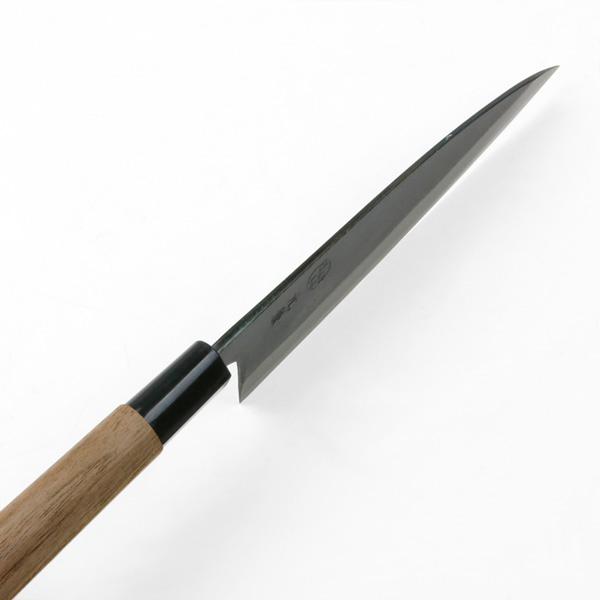 舟行包丁 150mm 両刃 鍛造 黒打 元兼 青紙鋼 日本製 : ほんまもん