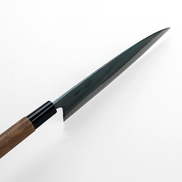 舟行包丁 165mm 両刃 鍛造 黒打 元兼 青紙鋼 日本製 : ほんまもん