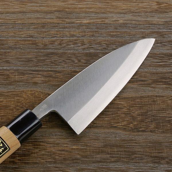 名入れ無料 出刃包丁 片刃 135mm 銀三ステンレス 桜柄 一般家庭用 日本