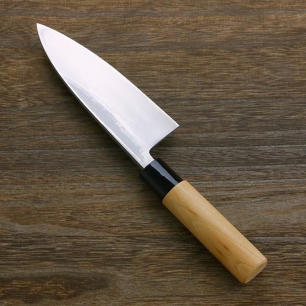 名入れ無料 出刃包丁 片刃 150mm 白紙2号 鋼付 左利き用 日本製