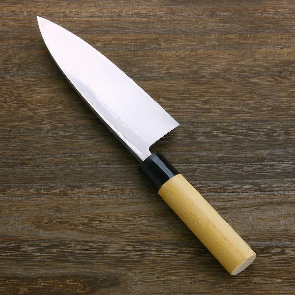 名入れ無料 出刃包丁 片刃 180mm 白紙2号 鋼付 左利き用 日本製