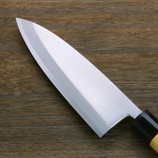 名入れ無料 出刃包丁 片刃 180mm 白紙2号 鋼付 左利き用 日本製