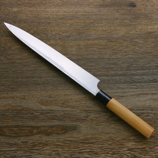 名入れ無料 柳刃包丁 片刃 270mm 白紙2号 鋼付 左利き用 一般