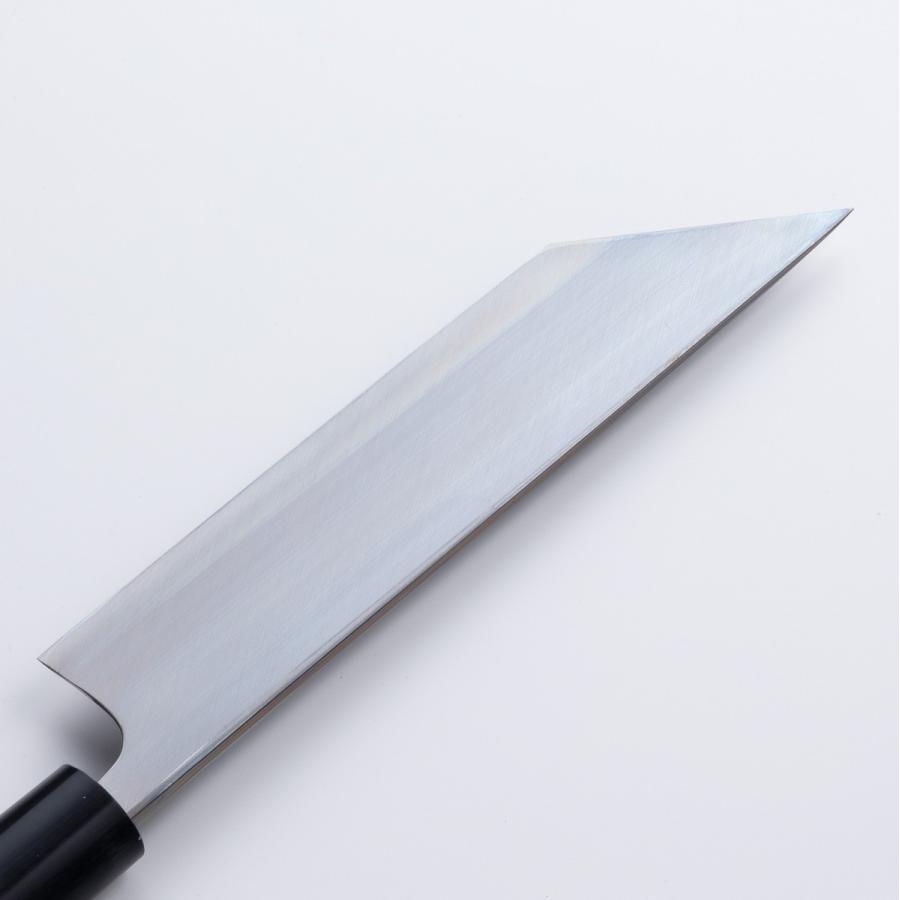 堺元兼 鰻裂き包丁 片刃 210mm 江戸裂き 関東型 白紙2号 刃金つけ 水牛