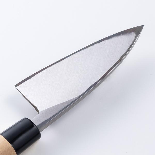 堺重勝 小出刃包丁 片刃 105mm 白二 鋼付き : ほんまもん ヤフー