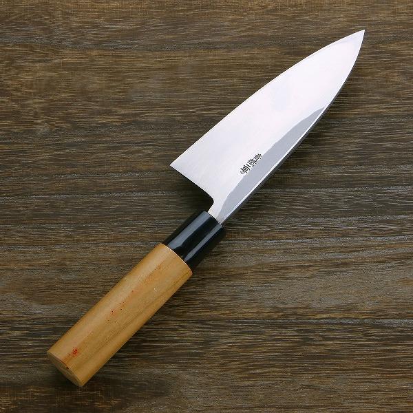 名入れ無料 出刃包丁 鋼付 片刃 135mm 青紙2号 桜柄 日本製