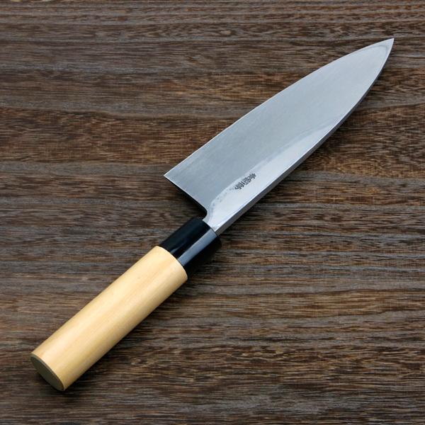 名入れ無料 出刃包丁 鋼付 片刃 180mm 青紙2号 日本製 超PayPay祭
