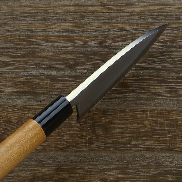 名入れ無料 小出刃包丁 鋼付 片刃 105mm 青紙2号 桜柄 日本製