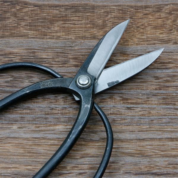 佐保 植木屋鋏 久留米型 2寸8分刃 青紙鋼 カシメ止め 総手造り鍛造品