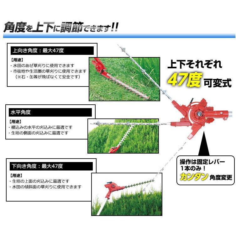 ニシガキ 刈払機 装着用バリカン 刈太郎 500 N-834 刃長500mm｜honmamon｜02