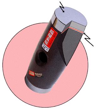 三木技研 超硬 石屋玄能 ストレート型 4.0kg 柄なし C-32 DS-6