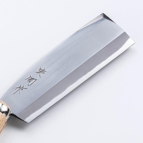 東周作 極上 腰鉈 片刃165mm 青紙鋼 黒鞘付き 本職向け : ほんまもん
