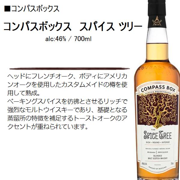 ウイスキー コンパスボックス スパイス ツリー ブレンデッド スコッチ