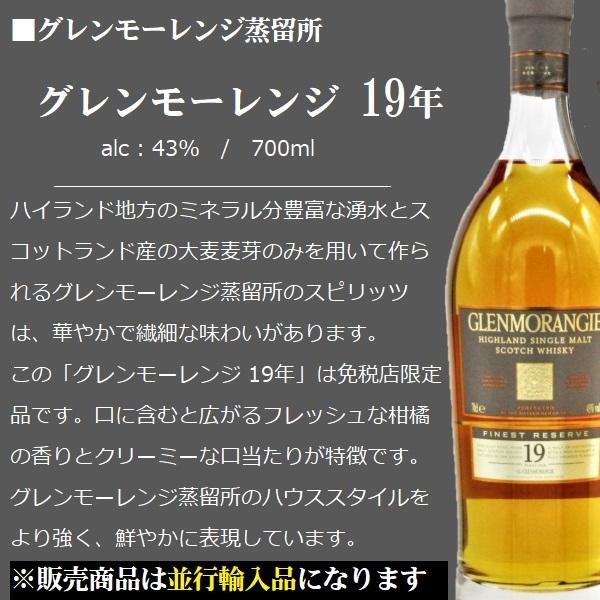 GLENMORANGIE 19 YEARS OLD グレンモーレンジ19年 ウイスキー