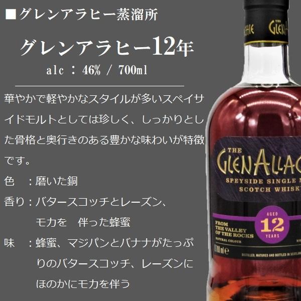 ウイスキー グレンアラヒー 12年 700ml / 並行 直輸入 グレンアラヒー蒸溜所【箱入】｜honmaruya｜02