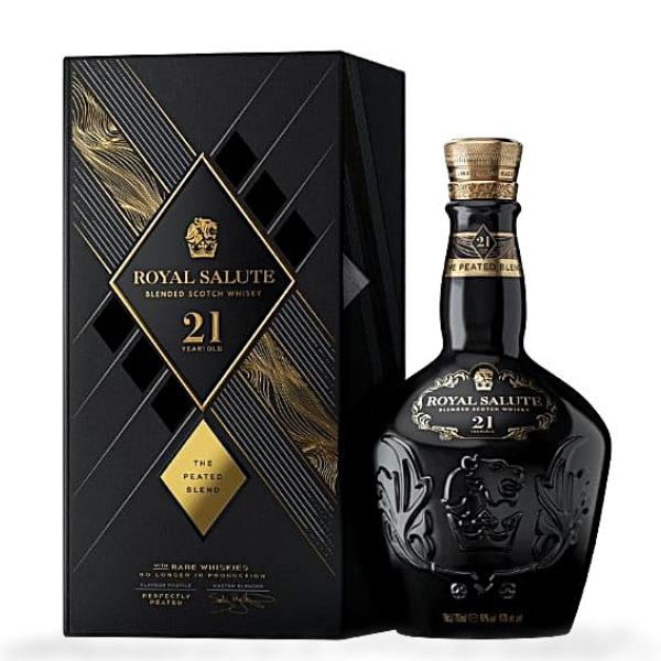 ロイヤルサルート ウイスキー 700ML 40度 専用袋付き ウイスキー ロイヤルサルート 21年 ザ・ピーテッドブレンド 40% 700ml